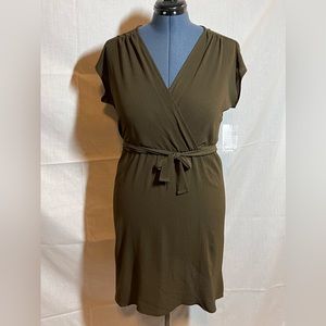 COMO Vintage Olive Green Dress, medium